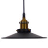 LEDTM® CARAVEL 01167 Vintage Κρεμαστό Φωτιστικό Οροφής με Ντουί 1 x E27 AC 220-240V IP20 - Μαύρο & Χρυσό - Μ22 x Π22 x Υ13cm - Image 4