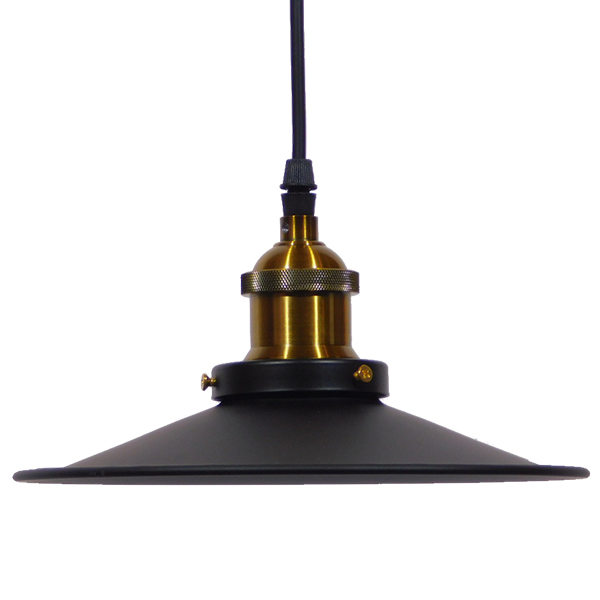 LEDTM® CARAVEL 01167 Vintage Κρεμαστό Φωτιστικό Οροφής με Ντουί 1 x E27 AC 220-240V IP20 - Μαύρο & Χρυσό - Μ22 x Π22 x Υ13cm - Image 4