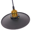LEDTM® CARAVEL 01167 Vintage Κρεμαστό Φωτιστικό Οροφής με Ντουί 1 x E27 AC 220-240V IP20 - Μαύρο & Χρυσό - Μ22 x Π22 x Υ13cm - Image 6