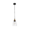 LEDTM® WICKHAM 01168 Vintage Κρεμαστό Φωτιστικό Οροφής με Ντουί 1 x E27 AC 220-240V IP20 - Χρυσό & Διάφανο - Μ14 x Π14 x Y23cm - Image 4