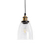 LEDTM® WICKHAM 01168 Vintage Κρεμαστό Φωτιστικό Οροφής με Ντουί 1 x E27 AC 220-240V IP20 - Χρυσό & Διάφανο - Μ14 x Π14 x Y23cm - Image 5
