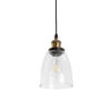 LEDTM® WICKHAM 01168 Vintage Κρεμαστό Φωτιστικό Οροφής με Ντουί 1 x E27 AC 220-240V IP20 - Χρυσό & Διάφανο - Μ14 x Π14 x Y23cm - Image 6