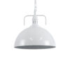 LEDTM® LARKIN 01174 Vintage Κρεμαστό Φωτιστικό Οροφής με Ντουί 1 x E27 AC 220-240V IP20 - Λευκό - Μ30 x Π30 x Y28cm - Image 2