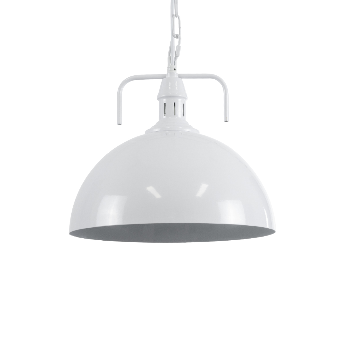 LEDTM® LARKIN 01174 Vintage Κρεμαστό Φωτιστικό Οροφής με Ντουί 1 x E27 AC 220-240V IP20 - Λευκό - Μ30 x Π30 x Y28cm - Image 2
