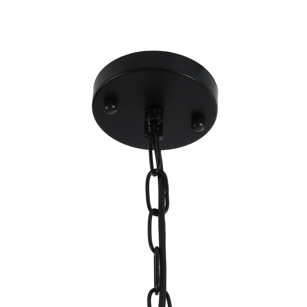 LEDTM® LARKIN 01175 Vintage Κρεμαστό Φωτιστικό Οροφής με Ντουί 1 x E27 AC 220-240V IP20 - Μαύρο - Μ30 x Π30 x Y28cm - Image 11