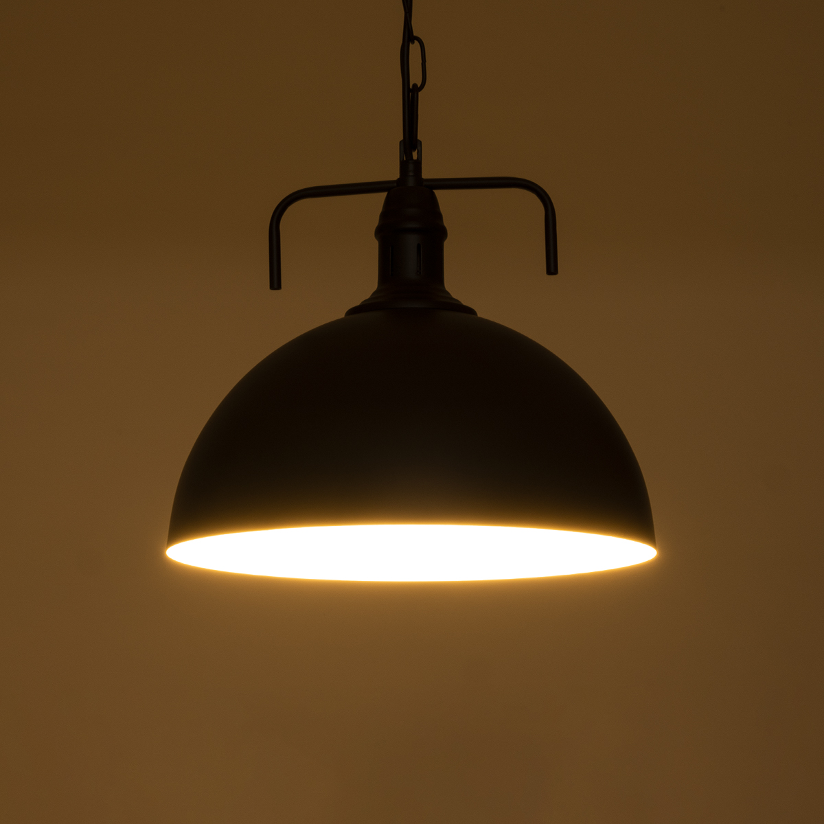 LEDTM® LARKIN 01175 Vintage Κρεμαστό Φωτιστικό Οροφής με Ντουί 1 x E27 AC 220-240V IP20 - Μαύρο - Μ30 x Π30 x Y28cm - Image 3