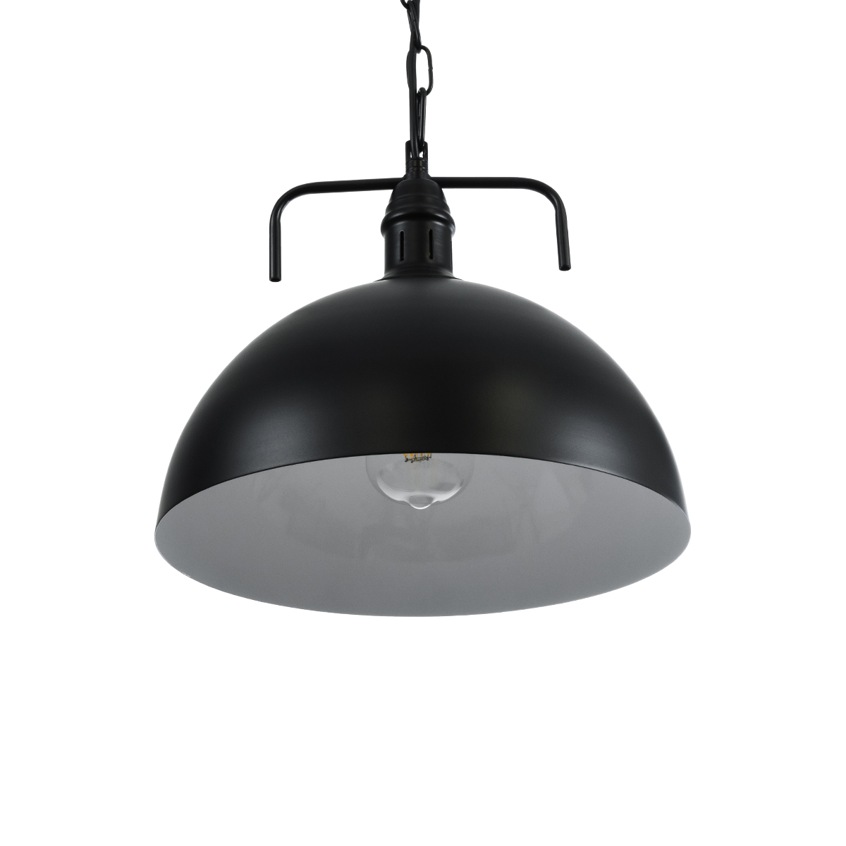 LEDTM® LARKIN 01175 Vintage Κρεμαστό Φωτιστικό Οροφής με Ντουί 1 x E27 AC 220-240V IP20 - Μαύρο - Μ30 x Π30 x Y28cm - Image 6