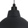 LEDTM® LOUVE 01176 Vintage Κρεμαστό Φωτιστικό Οροφής με Ντουί 1 x E27 AC 220-240V IP20 - Μαύρο - Μ40 x Π40 x Υ30cm - Image 8