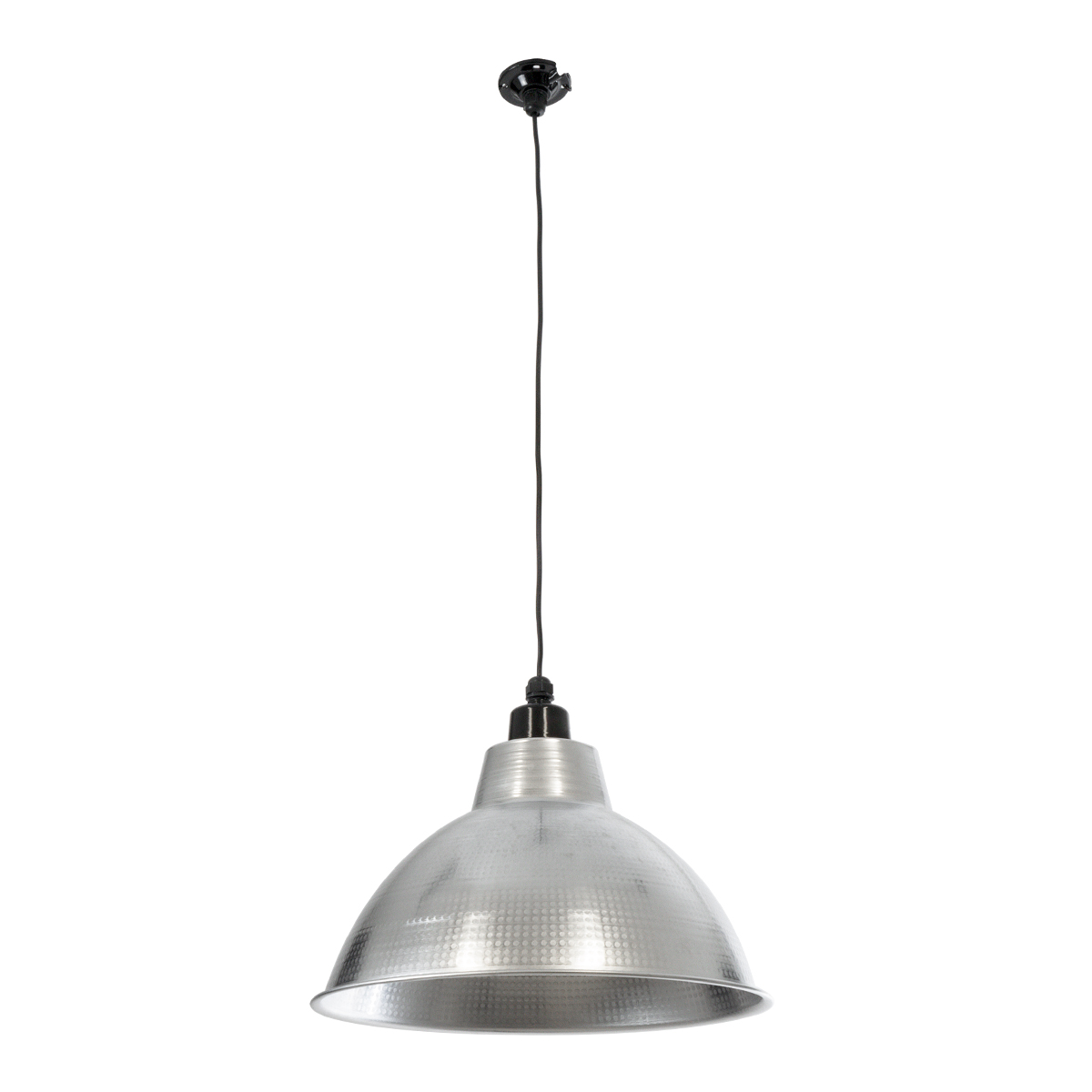 LEDTM® LOUVE 01178 Vintage Κρεμαστό Φωτιστικό Οροφής με Ντουί 1 x E27 AC 220-240V IP20 - Ασημί - Μ40 x Π40 x Υ30cm - Image 4