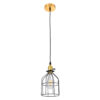 LEDTM® GALOT 01179 Vintage Κρεμαστό Φωτιστικό Οροφής με Ντουί 1 x E27 AC 220-240V IP20 - Μαύρο & Χρυσό - Μ13.5 x Π13.5 x Y16cm - Image 4