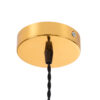 LEDTM® GALOT 01179 Vintage Κρεμαστό Φωτιστικό Οροφής με Ντουί 1 x E27 AC 220-240V IP20 - Μαύρο & Χρυσό - Μ13.5 x Π13.5 x Y16cm - Image 10
