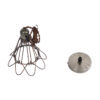 LEDTM® FLOWERON 01180 Vintage Κρεμαστό Φωτιστικό Οροφής με Ντουί 1 x E27 AC 220-240V IP20 - Χάλκινο & Μπρούτζινο - Μ10 x Π10 x Υ20cm - Image 12