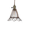 LEDTM® FLOWERON 01180 Vintage Κρεμαστό Φωτιστικό Οροφής με Ντουί 1 x E27 AC 220-240V IP20 - Χάλκινο & Μπρούτζινο - Μ10 x Π10 x Υ20cm - Image 5