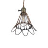 LEDTM® FLOWERON 01180 Vintage Κρεμαστό Φωτιστικό Οροφής με Ντουί 1 x E27 AC 220-240V IP20 - Χάλκινο & Μπρούτζινο - Μ10 x Π10 x Υ20cm - Image 6
