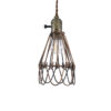 LEDTM® FLOWERON 01180 Vintage Κρεμαστό Φωτιστικό Οροφής με Ντουί 1 x E27 AC 220-240V IP20 - Χάλκινο & Μπρούτζινο - Μ10 x Π10 x Υ20cm - Image 9