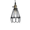 LEDTM® FLOWER IRON RUST 01181 Vintage Κρεμαστό Φωτιστικό Οροφής με Ντουί 1 x E27 AC 220-240V IP20 - Μαύρο & Μπρούτζινο - Μ10 x Π10 x Υ20cm - Image 10