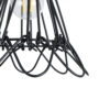 LEDTM® FLOWER IRON RUST 01181 Vintage Κρεμαστό Φωτιστικό Οροφής με Ντουί 1 x E27 AC 220-240V IP20 - Μαύρο & Μπρούτζινο - Μ10 x Π10 x Υ20cm - Image 11