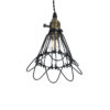 LEDTM® FLOWER IRON RUST 01181 Vintage Κρεμαστό Φωτιστικό Οροφής με Ντουί 1 x E27 AC 220-240V IP20 - Μαύρο & Μπρούτζινο - Μ10 x Π10 x Υ20cm - Image 6