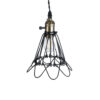 LEDTM® FLOWER IRON RUST 01181 Vintage Κρεμαστό Φωτιστικό Οροφής με Ντουί 1 x E27 AC 220-240V IP20 - Μαύρο & Μπρούτζινο - Μ10 x Π10 x Υ20cm - Image 7