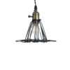 LEDTM® FLOWER IRON RUST 01181 Vintage Κρεμαστό Φωτιστικό Οροφής με Ντουί 1 x E27 AC 220-240V IP20 - Μαύρο & Μπρούτζινο - Μ10 x Π10 x Υ20cm - Image 8