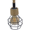 LEDTM® HELLET 01182 Vintage Κρεμαστό Φωτιστικό Οροφής με Ντουί 1 x E27 AC 220-240V IP20 - Μαύρο & Μπεζ - Μ16 x Π16 x Υ25cm - Image 6