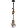 LEDTM® HELLET 01182 Vintage Κρεμαστό Φωτιστικό Οροφής με Ντουί 1 x E27 AC 220-240V IP20 - Μαύρο & Μπεζ - Μ16 x Π16 x Υ25cm - Image 3