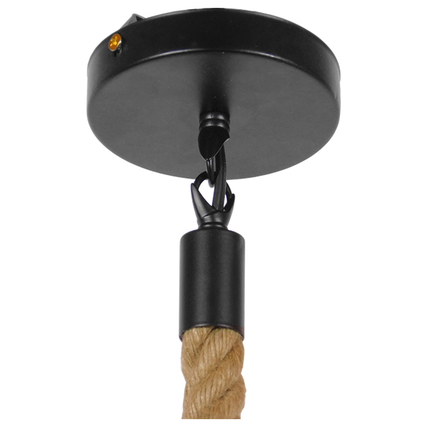 LEDTM® LANTERN 01186 Vintage Κρεμαστό Φωτιστικό Οροφής με Ντουί 1 x E27 AC 220-240V IP20 - Μπεζ & Μαύρο - Μ15 x Π15 x Υ24cm - Image 10