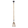 LEDTM® LANTERN 01186 Vintage Κρεμαστό Φωτιστικό Οροφής με Ντουί 1 x E27 AC 220-240V IP20 - Μπεζ & Μαύρο - Μ15 x Π15 x Υ24cm - Image 2