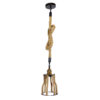 LEDTM® LANTERN 01186 Vintage Κρεμαστό Φωτιστικό Οροφής με Ντουί 1 x E27 AC 220-240V IP20 - Μπεζ & Μαύρο - Μ15 x Π15 x Υ24cm - Image 3