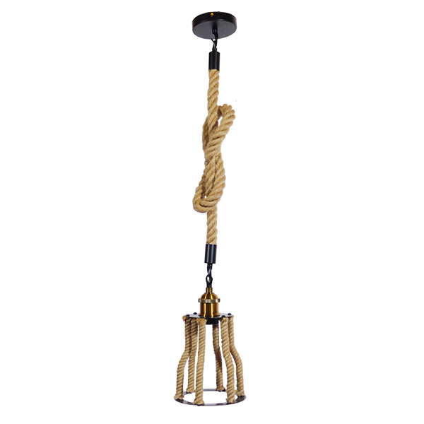 LEDTM® LANTERN 01186 Vintage Κρεμαστό Φωτιστικό Οροφής με Ντουί 1 x E27 AC 220-240V IP20 - Μπεζ & Μαύρο - Μ15 x Π15 x Υ24cm - Image 3