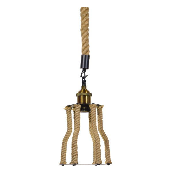 LEDTM® LANTERN 01186 Vintage Κρεμαστό Φωτιστικό Οροφής με Ντουί 1 x E27 AC 220-240V IP20 - Μπεζ & Μαύρο - Μ15 x Π15 x Υ24cm - Image 4