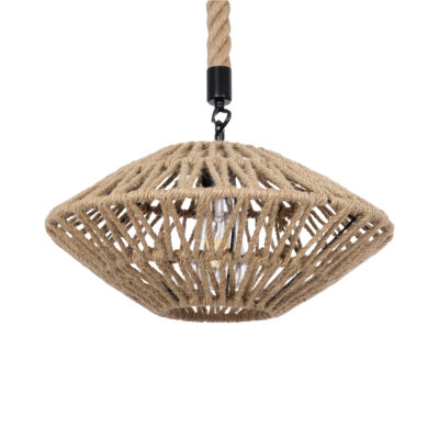 Alternative view of LEDTM® DOGMA 01187 Boho Κρεμαστό Φωτιστικό Οροφής με Ντουί 1 x E27 AC 220-240V IP20 - Μπεζ - Μ40 x Π40 x Υ20cm