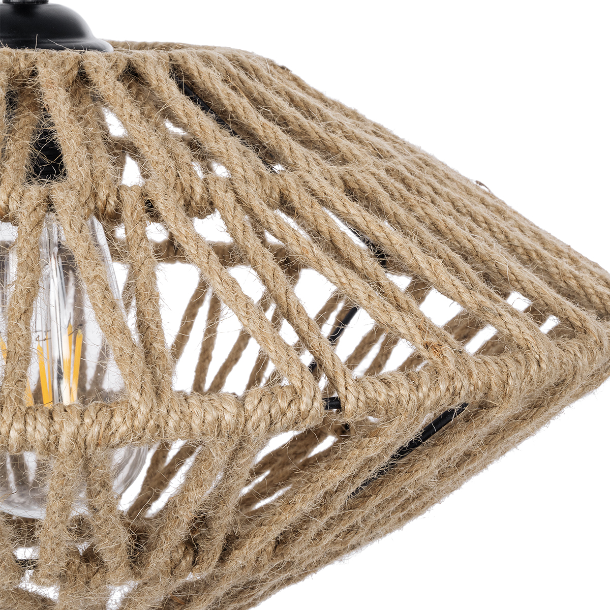 LEDTM® DOGMA 01187 Boho Κρεμαστό Φωτιστικό Οροφής με Ντουί 1 x E27 AC 220-240V IP20 - Μπεζ - Μ40 x Π40 x Υ20cm - Image 8