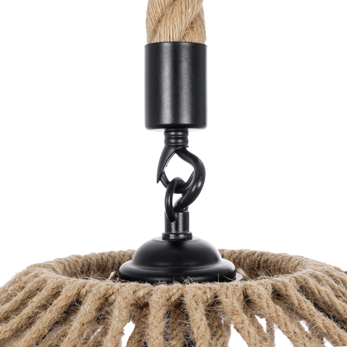 LEDTM® DOGMA 01187 Boho Κρεμαστό Φωτιστικό Οροφής με Ντουί 1 x E27 AC 220-240V IP20 - Μπεζ - Μ40 x Π40 x Υ20cm - Image 9