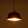 LEDTM® HEXAGON 01194 Μοντέρνο Κρεμαστό Φωτιστικό Οροφής με Ντουί 1 x E27 AC 220-240V IP20 - Μαύρο & Χρυσό - Μ25 x Π25 x Υ15cm - Image 3