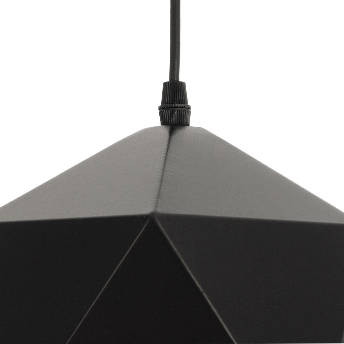 LEDTM® HEXAGON 01194 Μοντέρνο Κρεμαστό Φωτιστικό Οροφής με Ντουί 1 x E27 AC 220-240V IP20 - Μαύρο & Χρυσό - Μ25 x Π25 x Υ15cm - Image 9