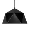 LEDTM® HEXAGON 01195 Μοντέρνο Κρεμαστό Φωτιστικό Οροφής με Ντουί 1 x E27 AC 220-240V IP20 - Μαύρο & Χρυσό - Μ46 x Π46 x Υ25cm - Image 5