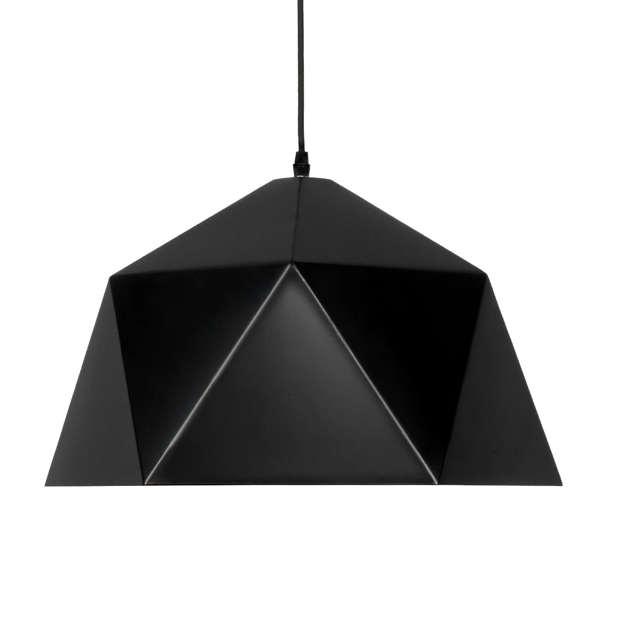 LEDTM® HEXAGON 01195 Μοντέρνο Κρεμαστό Φωτιστικό Οροφής με Ντουί 1 x E27 AC 220-240V IP20 - Μαύρο & Χρυσό - Μ46 x Π46 x Υ25cm - Image 5