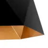 LEDTM® HEXAGON 01195 Μοντέρνο Κρεμαστό Φωτιστικό Οροφής με Ντουί 1 x E27 AC 220-240V IP20 - Μαύρο & Χρυσό - Μ46 x Π46 x Υ25cm - Image 8