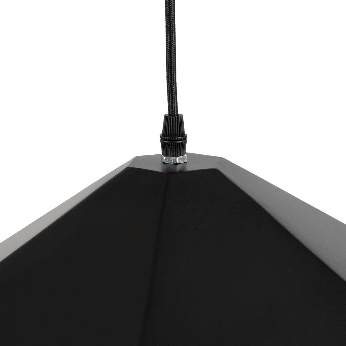LEDTM® HEXAGON 01195 Μοντέρνο Κρεμαστό Φωτιστικό Οροφής με Ντουί 1 x E27 AC 220-240V IP20 - Μαύρο & Χρυσό - Μ46 x Π46 x Υ25cm - Image 9