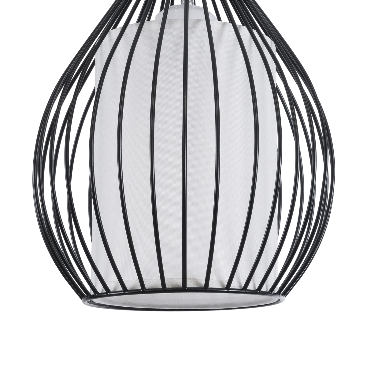 LEDTM® REA 01197 Μοντέρνο Κρεμαστό Φωτιστικό Οροφής με Ντουί 1 x E27 AC 220-240V IP20 - Μαύρο & Λευκό - Μ21 x Π21 x Υ40cm - Image 8