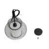 LEDTM® LILY 01199 Μοντέρνο Κρεμαστό Φωτιστικό Οροφής με Ντουί 1 x E27 AC 220-240V IP20 - Μαύρο & Λευκό - Μ31 x Π31 x Υ42cm - Image 11