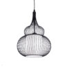 LEDTM® LILY 01199 Μοντέρνο Κρεμαστό Φωτιστικό Οροφής με Ντουί 1 x E27 AC 220-240V IP20 - Μαύρο & Λευκό - Μ31 x Π31 x Υ42cm - Image 2