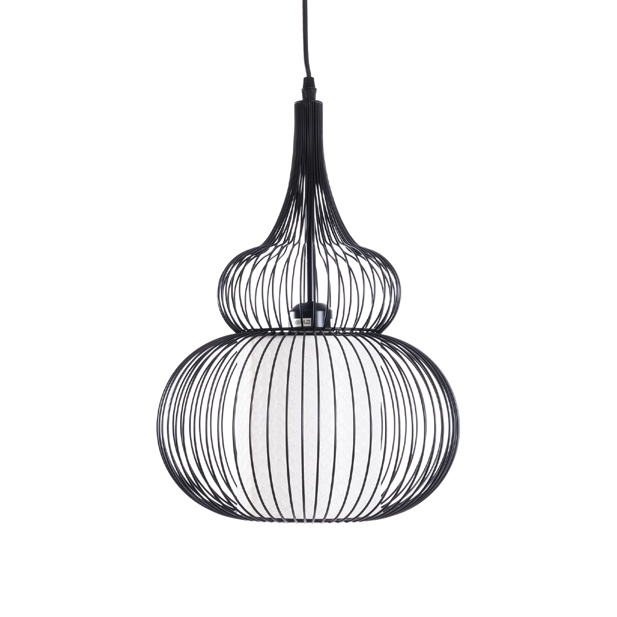 LEDTM® LILY 01199 Μοντέρνο Κρεμαστό Φωτιστικό Οροφής με Ντουί 1 x E27 AC 220-240V IP20 - Μαύρο & Λευκό - Μ31 x Π31 x Υ42cm - Image 5