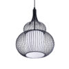 LEDTM® LILY 01199 Μοντέρνο Κρεμαστό Φωτιστικό Οροφής με Ντουί 1 x E27 AC 220-240V IP20 - Μαύρο & Λευκό - Μ31 x Π31 x Υ42cm - Image 7
