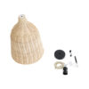 LEDTM® BAHAMAS 01202 Boho Κρεμαστό Φωτιστικό Οροφής με Ντουί 1 x E27 AC 220-240V IP20 - Μπεζ - Μ30 x Π30 x Υ40cm - Image 11