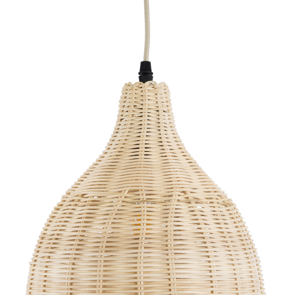 LEDTM® BAHAMAS 01202 Boho Κρεμαστό Φωτιστικό Οροφής με Ντουί 1 x E27 AC 220-240V IP20 - Μπεζ - Μ30 x Π30 x Υ40cm - Image 8