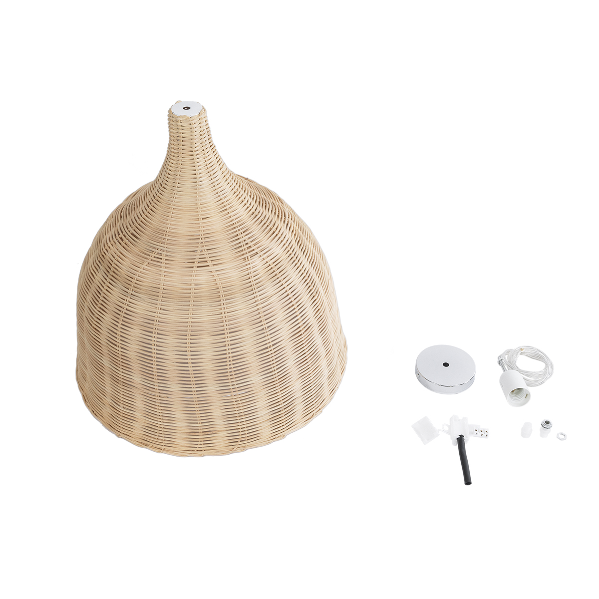 LEDTM® BAHAMAS 01203 Boho Κρεμαστό Φωτιστικό Οροφής με Ντουί 1 x E27 AC 220-240V IP20 - Μπεζ - Μ45 x Π45 x Υ45cm - Image 11
