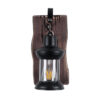 LEDTM® BRASRA 01204 Vintage Φωτιστικό Τοίχου - Απλίκα με Ντουί 1 x E27 AC 220-240V IP20 - Καφέ & Μαύρο - Μ15 x Π20 x Υ30cm - Image 4