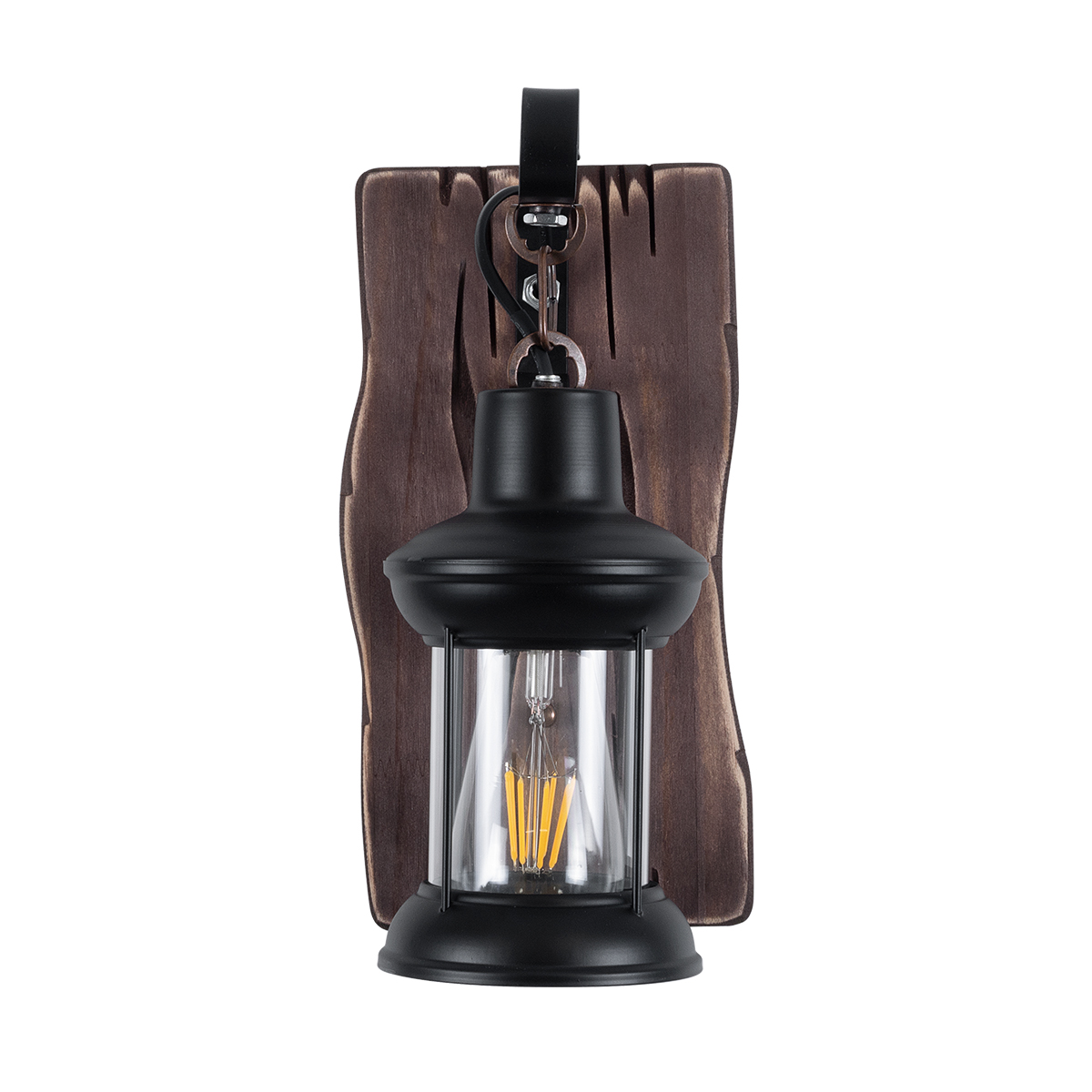 LEDTM® BRASRA 01204 Vintage Φωτιστικό Τοίχου - Απλίκα με Ντουί 1 x E27 AC 220-240V IP20 - Καφέ & Μαύρο - Μ15 x Π20 x Υ30cm - Image 4